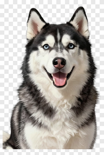 Siberian Husky With Blue Eyes PNG