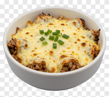Cheese Dish With Green Onions PNG