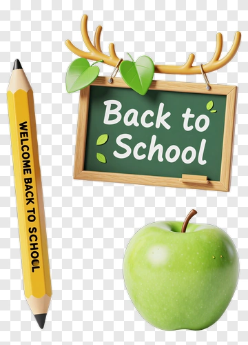 Back To School Supplies PNG
