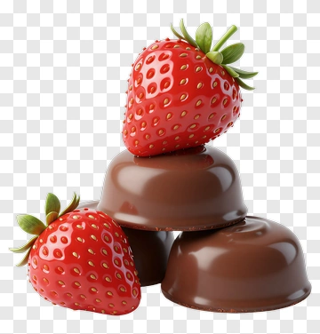 Strawberry And Chocolate Dessert PNG