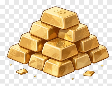 Pile Of Gold Bars PNG