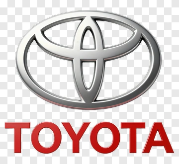 Toyota Logo With Red Text PNG