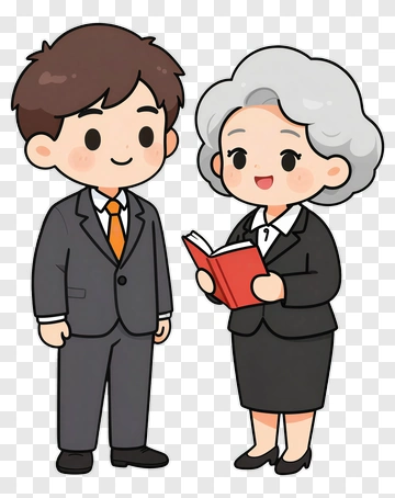 Man And Woman In Business Attire PNG