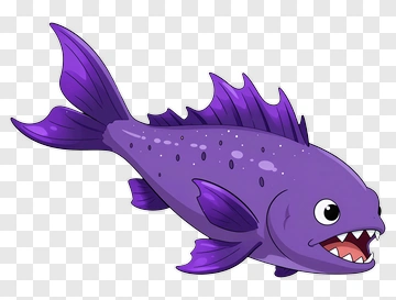 Purple Fish PNG