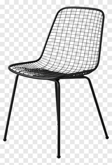 Modern Wire Metal Chair PNG