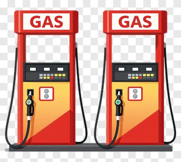 Two Gas Pumps PNG