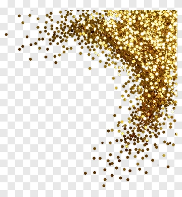 Gold Glitter Falling PNG