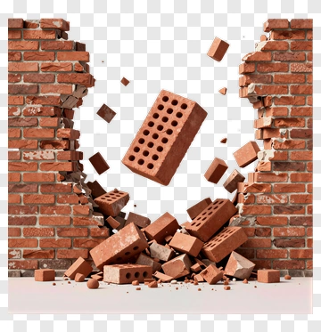 Breaking Brick Wall PNG