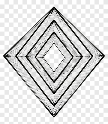 Abstract Geometric Diamond Pattern PNG