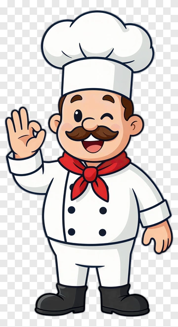Friendly Chef Waving PNG