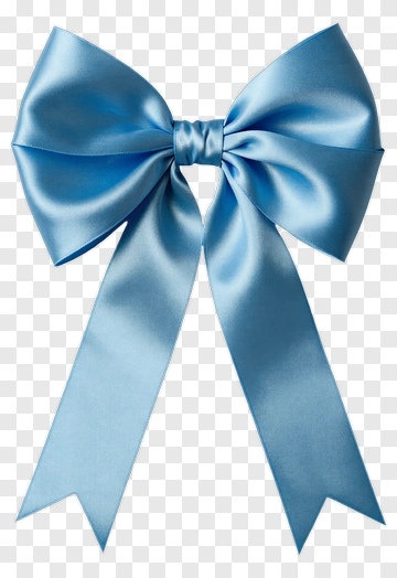 Blue Ribbon Bow PNG