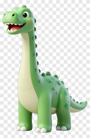 Green Cartoon Dinosaur PNG