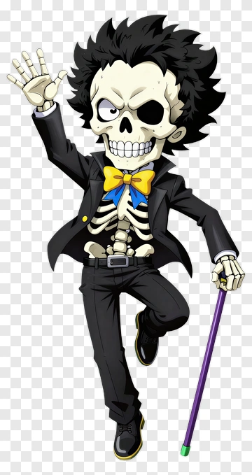 Skeleton Cartoon Character In Suit PNG