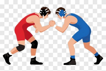 Two Wrestlers In Competition PNG