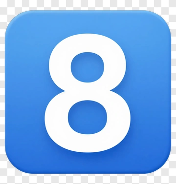 Number Eight Icon PNG