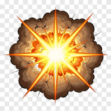 Cartoon Explosion PNG