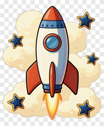 Rocket Launching Into Space PNG