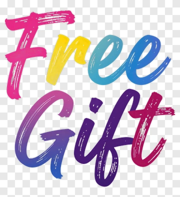 Free Gift Text PNG