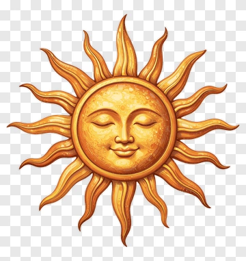 Sun With Face PNG