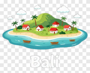 Bali Island Village PNG