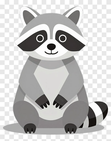 Cute Raccoon PNG