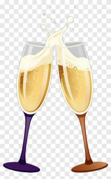 Champagne Toast Celebration PNG