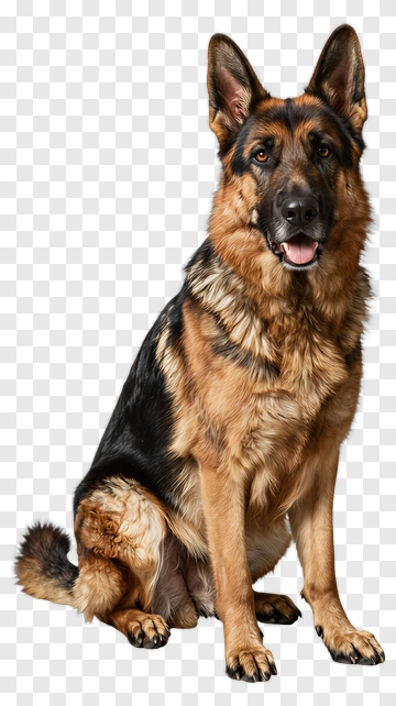 German Shepherd Sitting PNG