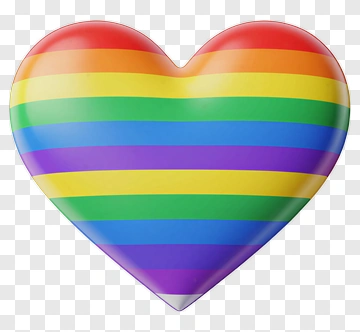 Rainbow Heart Symbol PNG