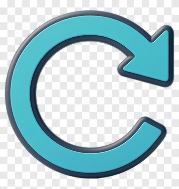 Blue Refresh Icon PNG