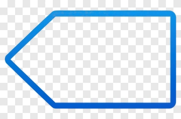 Blue Arrow Outline PNG