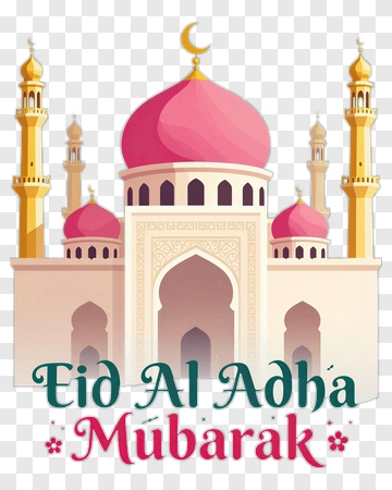 Eid Al Adha Mosque Celebration PNG