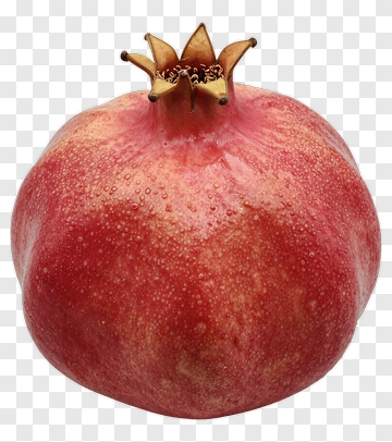 Fresh Pomegranate With Dew Drops PNG