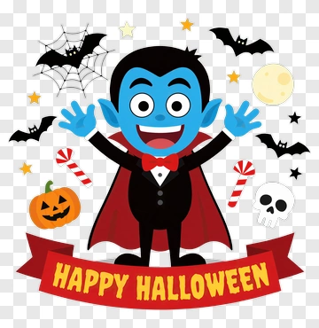 Happy Halloween Vampire PNG