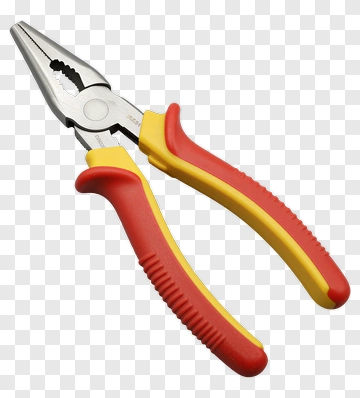 Red And Yellow Pliers PNG