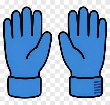 Blue Gloves PNG