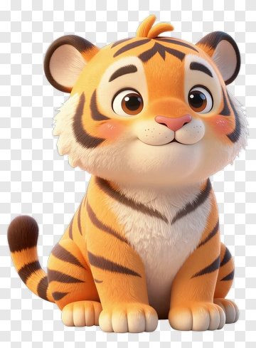 Cute Tiger Cub PNG
