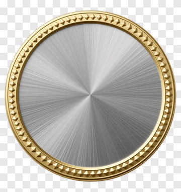Gold And Silver Watch Face PNG