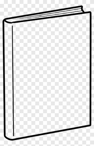 Black Line Drawing Of A Book PNG