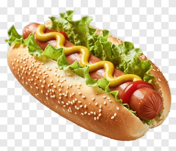 Hot Dog With Mustard And Ketchup PNG