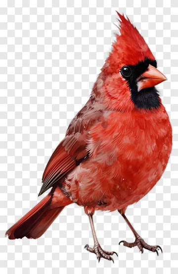 Red Cardinal Watercolor Painting PNG