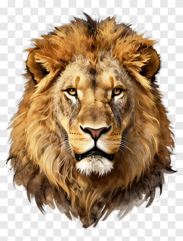 Lion Portrait PNG