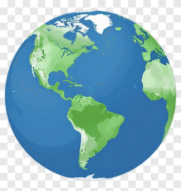 Flat Earth Globe PNG
