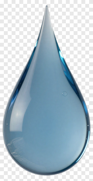 Blue Water Droplet PNG