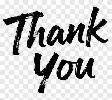 Thank You Handwritten Message PNG