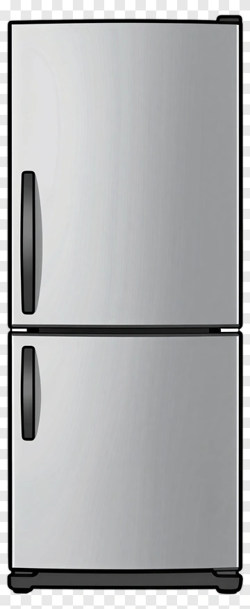 Stainless Steel Refrigerator PNG