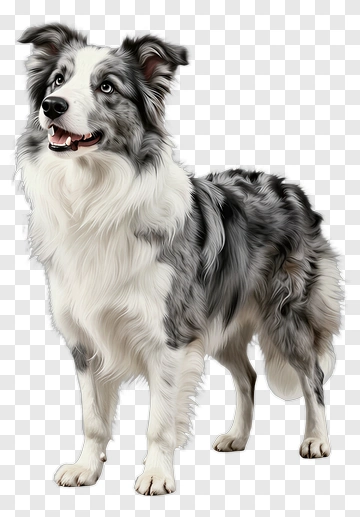 Border Collie Standing PNG