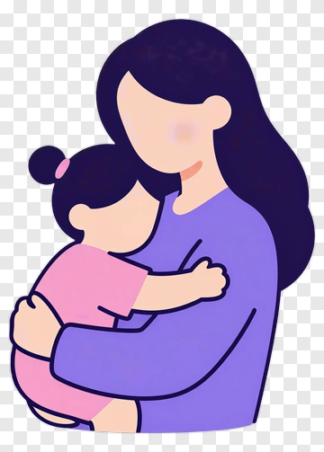 Mother Hugging Child PNG