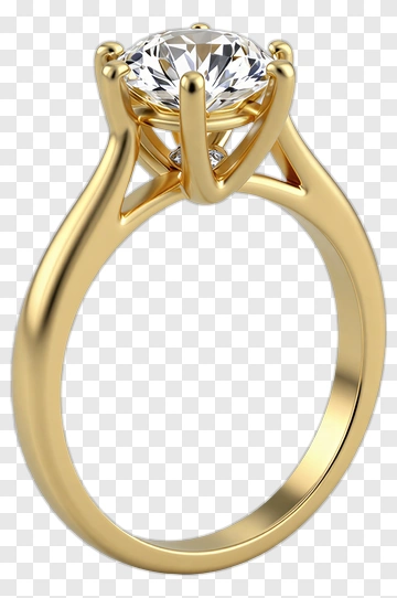 Gold Diamond Ring PNG