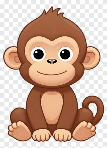 Cute Monkey PNG