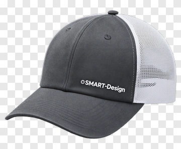 Gray And White Mesh Cap PNG
